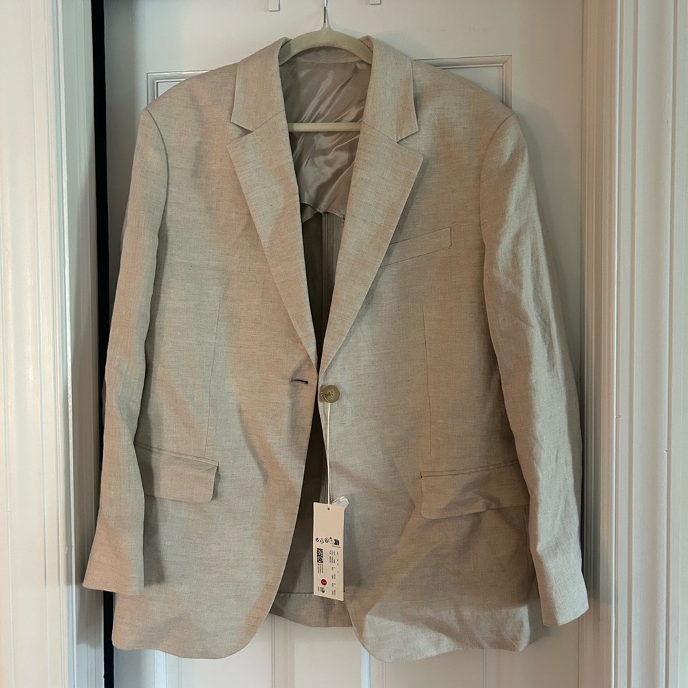 BNWT Arket beige linen blazer - US size 8-10